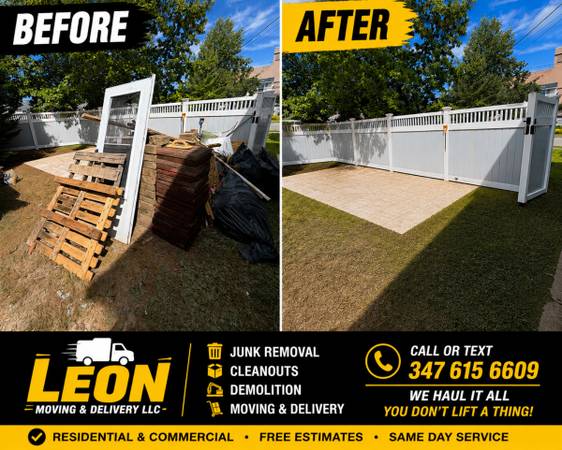 Junk Removal • Cleanouts • Demolition • Moving - Long Island - labor / hauling / moving
